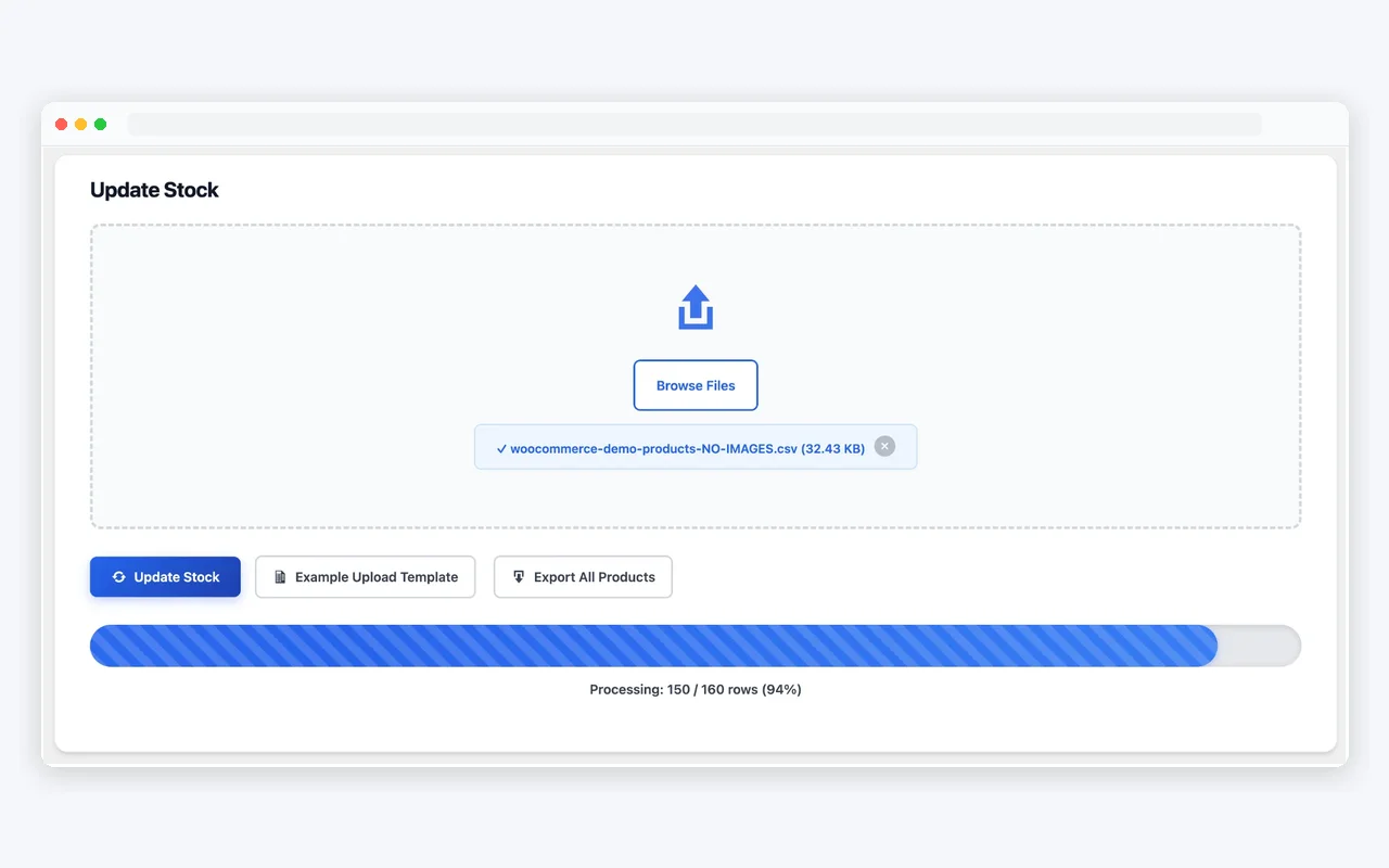 Fast Processing - 160 products in seconds